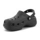 3. CROCS CLASSIC PLATFORM GLITTER CLOG W SCHWARZ 207241-001