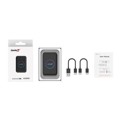 10. Carlinkit Lite S HDMI Wireless-Adapter 4GB+32GB Android Auto/Carplay für Autoradios Schwarz