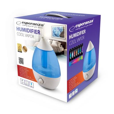5. Esperanza COOL VAPOR EHA005 Luftbefeuchter (25W; blau)