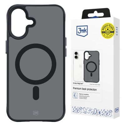 3. 3mk Smoke MagCase Hülle mit MagSafe für iPhone 16 – durchscheinend