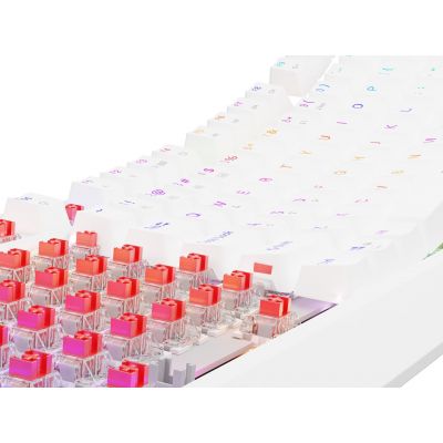 9. GENESIS Thor 230 TKL Tastatur Gaming USB + RF Wireless + Bluetooth QWERTY US Englisch Weiß