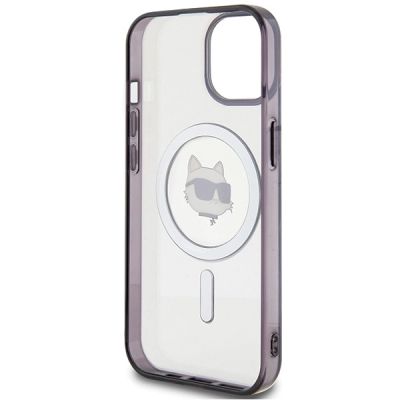 7. Karl Lagerfeld KLHMP15MHCHNOTK iPhone 15 Plus 6,7" transparentes Hardcase IML Choupette`s Head MagSafe