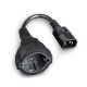 4. GEMBIRD PC-SFC14M-01 Adapter (C14 / IEC C14 / IEC 320 C14 M - Schuko, Schuko F; 0,15 m; schwarz)