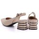 3. Damensandalen mit Zierabsätzen, beige, Vinceza 26-62285