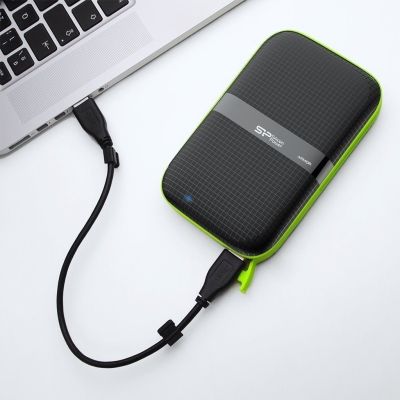 4. Externe Festplatte Silicon Power Armor A60 (1 TB; 2,5"; USB 3.2; 5400 U/min; Grün-Schwarz; SP010TBPHDA60S3K)