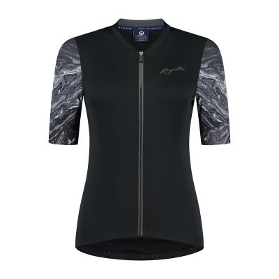 Rogelli LIQUID Damen-T-Shirt, schwarz und grau, Größe L