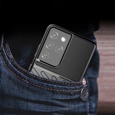 11. Thunder Case für Samsung Galaxy S23 Ultra Silikon Armor Case blau