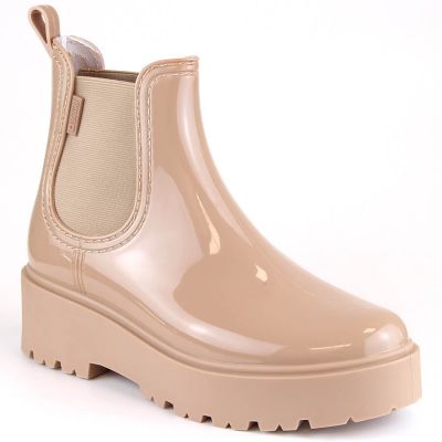 Big Star W INT1918B beige Lackleder Plateaustiefel