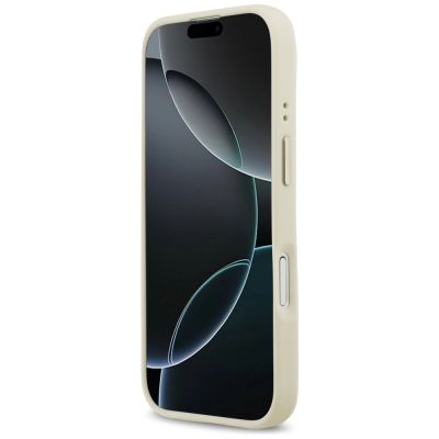 5. Guess Grained Strass Logo MagSafe Hülle für iPhone 17 - Beige