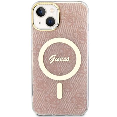 3. Guess IML 4G MagSafe Hülle für iPhone 15 / 14 / 13 – Rosa