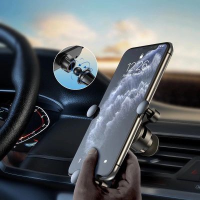 18. Wozinsky Schwerkraft-Autotelefonhalter für Lüftungsschlitze schwarz (WCH-05)