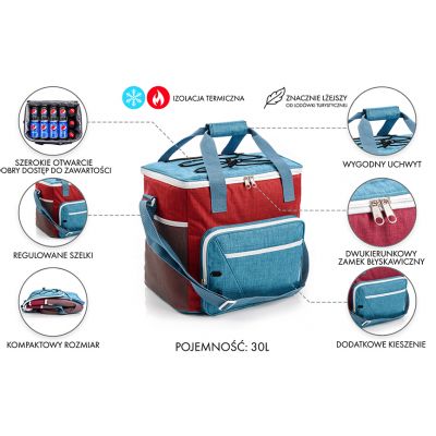 17. Meteor Frosty 30L Thermotasche Gelb/Blaugrün
