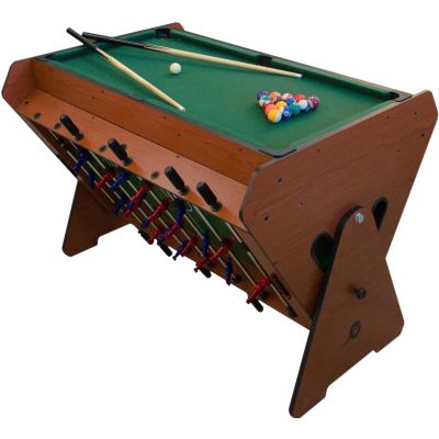 2. 3-in-1-Drehspieltisch: Billard, Tischfußball, mit Luftanschluss, 121 x 89 x 84,5 cm