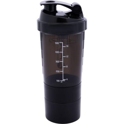 11. FITNESS-SHAKER-FLASCHE 500ML BLACK PURE 2 IMPROVE