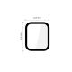 2. Tech-Protect Glass Flex+ 2er-Pack für Apple Watch 40 mm – Schwarz