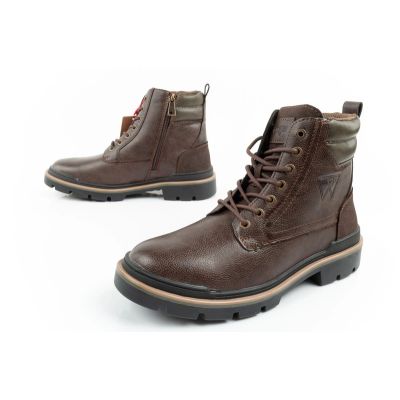 17. Wrangler Nevada Herren Stiefel Chelsea Boots elegant modisch Dunkelbraun
