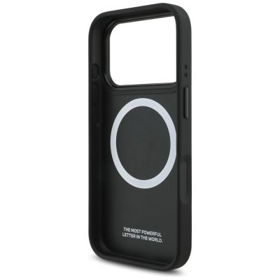 7. BMW M Tricolor Metal Logo MagSafe Case für iPhone 17 Pro – Grau