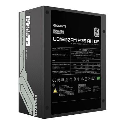 4. GIGABYTE UD1600PM PG5 AI TOP Netzteilmodul 1600 W 20+4 Pin ATX Schwarz