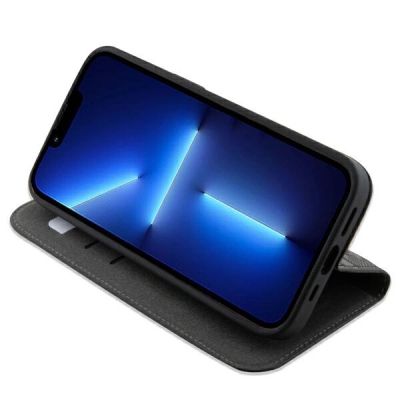 6. Karl Lagerfeld KLBKP14LSAKLHPK iPhone 14 Pro 6,1" Bücherregal schwarz/schwarzes Saffiano-Monogramm