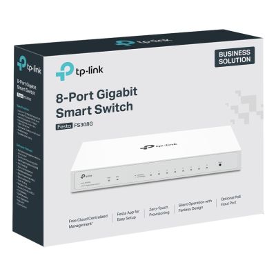 6. TP-Link Festa FS308G Managed L2/L2+ Gigabit Ethernet (10/100/1000) PoE-Unterstützung Weiß