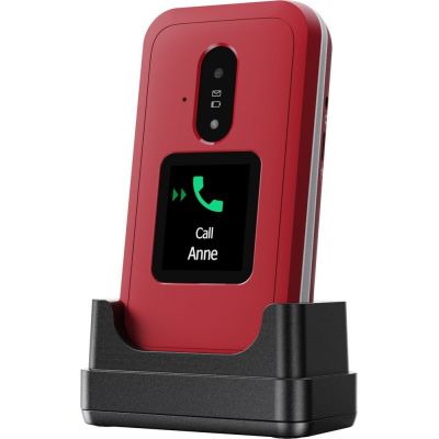 9. Doro Leva E30 7,11 cm (2,8") 142,7 g Rot, Weiß Funktionsfähiges Handy