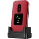 9. Doro Leva E30 7,11 cm (2,8") 142,7 g Rot, Weiß Funktionsfähiges Handy