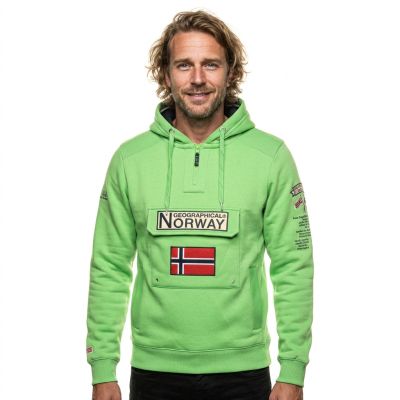 8. Geographical Norway Gymclass 054 Pop M Sweatshirt WW4181H/GN-Flashy green