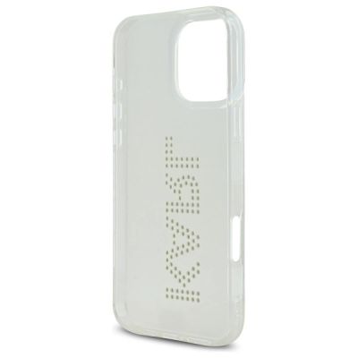 7. Karl Lagerfeld KLHCP16XHKLSTDCT iPhone 16 Pro Max 6,9" transparentes Hardcase IML Rhinestones Logo