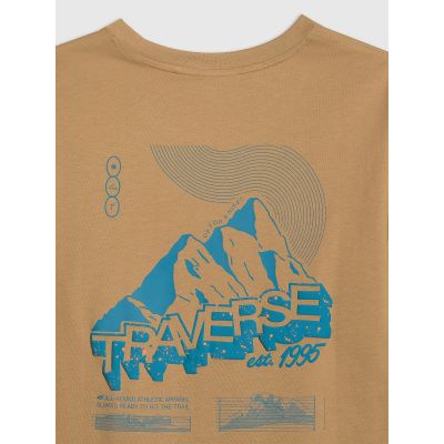 8. Herren-T-Shirt mit Aufdruck, regulär, Größe 4F 4FRAW25TTSHM3377-83S