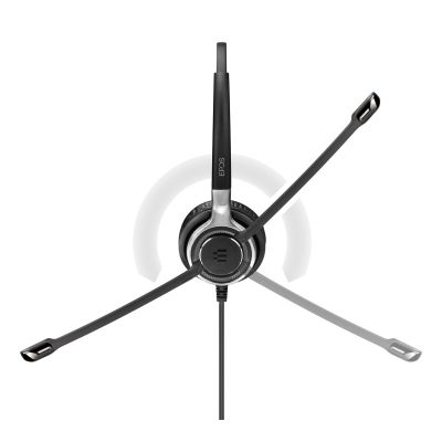 EPOS IMPACT SC 638 Headset mit Kabel und Kopfbügel für Anrufe/Musik, Schwarz/Silber
