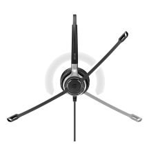 EPOS IMPACT SC 638 Headset mit Kabel und Kopfbügel für Anrufe/Musik, Schwarz/Silber