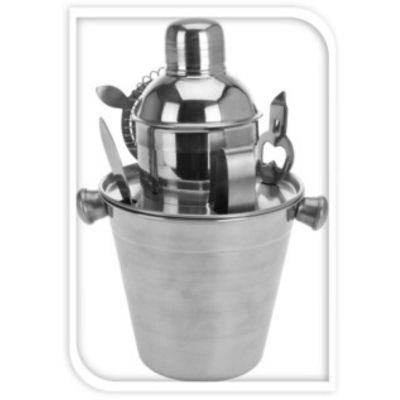 13. BARTENDER-SET 6-TEILIG: GETRÄNKESHAKER, ZUNGE