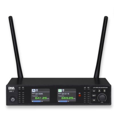8. DNA XMIC 2 – Drahtloses Dual-Set bestehend aus 2 Handmikrofonen und einem Empfänger, UHF-Band 518–542 MHz