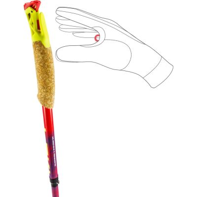 17. LEKI TRL ULTRATRAIL FX ONE Trekkingstöcke, 115 cm, rot