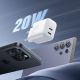 9. Joyroom JR-TCF12 Netzladegerät 2x USB-C 20W PD / QC 3.0 - Weiß