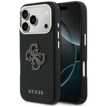 Guess FW Resin Logo Hülle für iPhone 17 Pro - Schwarz