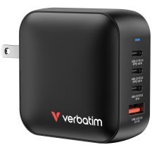 Verbatim Mini-GaN-Ladegerät 100W 3xUSB-C PD, 1xUSB-A QC 3.0