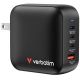 Verbatim Mini-GaN-Ladegerät 100W 3xUSB-C PD, 1xUSB-A QC 3.0