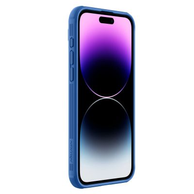 4. Nillkin CamShield Pro magnetische Hülle für iPhone 15 Pro Max mit Kameraschutz – Blau