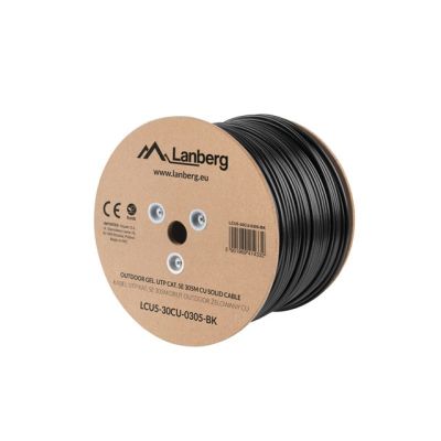 5. Lanberg LCU5-30CU-0305-BK Schwarzes 305m Cat5e U/UTP Netzwerkkabel