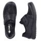 5. Rieker 48954-00 bequeme schwarze Damenschuhe mit Klettverschluss