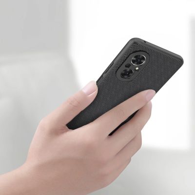 15. Nillkin Textured Case robuste, verstärkte Hülle mit Gelrahmen und Nylonrückseite für Honor 50 SE schwarz