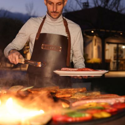 28. BF Bonbiza XL Offene rostige Gartenfeuerstelle