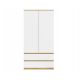 4. MALWA SS-90 ARTISAN KLEIDERSCHRANK / WEISSES SET