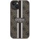3. Guess GUHMP14SP4RPSW iPhone 14 6,1" braun/braunes Hardcase 4G bedruckte Streifen MagSafe