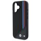 6. BMW M Meshed Tricolor Stripes MagSafe Case für iPhone 16 - Schwarz