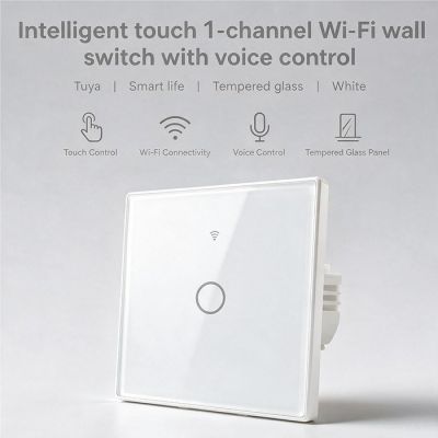 11. QOLTEC LICHT-EIN/AUS-SCHALTER | 1-KANAL-BERÜHRUNG | WLAN | TIMER | TUYA | WEISS