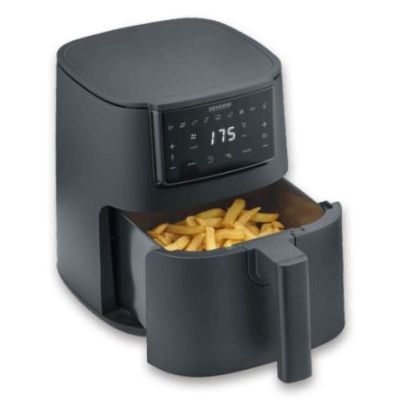 2. Severin FR 2461 Einzel-Heißluftfritteuse 4 l, autonom, 1300 W, Schwarz