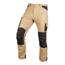 Mix&Match Arbeitshose, Canvas, Cordura-Verstärkungen, beige und schwarz, Größe XXXL