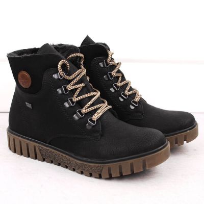 2. Wasserdichte schwarze Damen-Trekkingstiefeletten Rieker Y3433-00